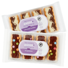g'woon crème brûlée koekjes, deugnietjes, hazelino's of milkshake koekjes